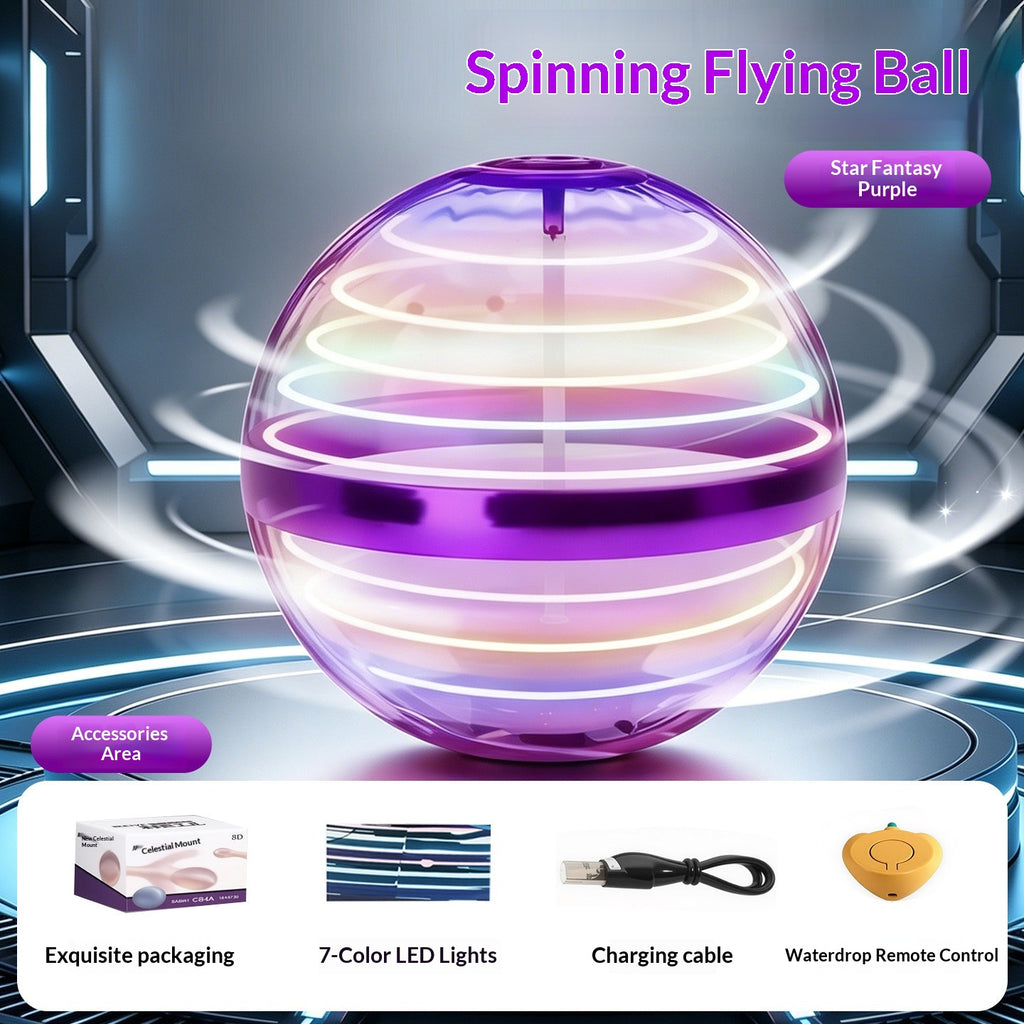 UFO Smart-Sensing Flying Ball - Fun Spiky Massage Toy