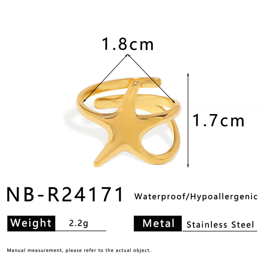 Womens Stainless Steel Geometric Line Ring - Chic and Stylish