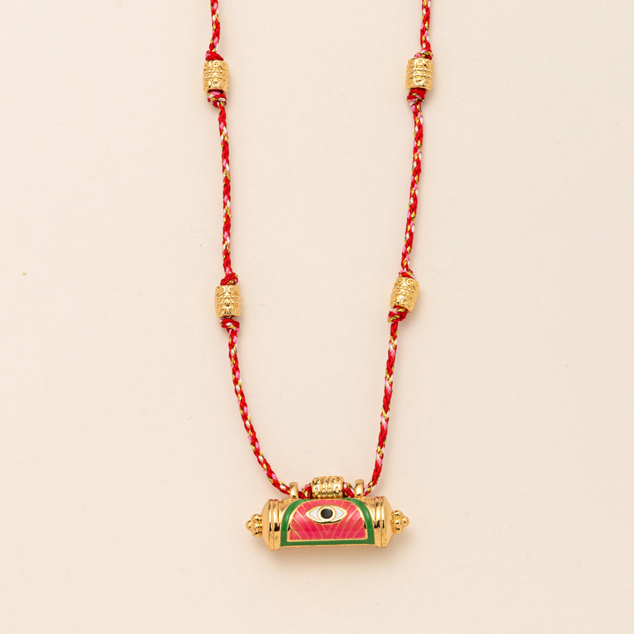 Evil Eye Kaleidoscope Chain Necklace for Unique Style