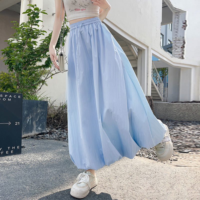 Puffy Petal High-waisted Midi Skirt - Trendy Midi Ring Style