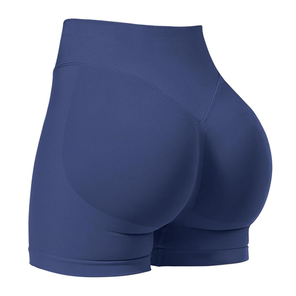 Women's High-Waist Yoga Shorts for Fitness & Running