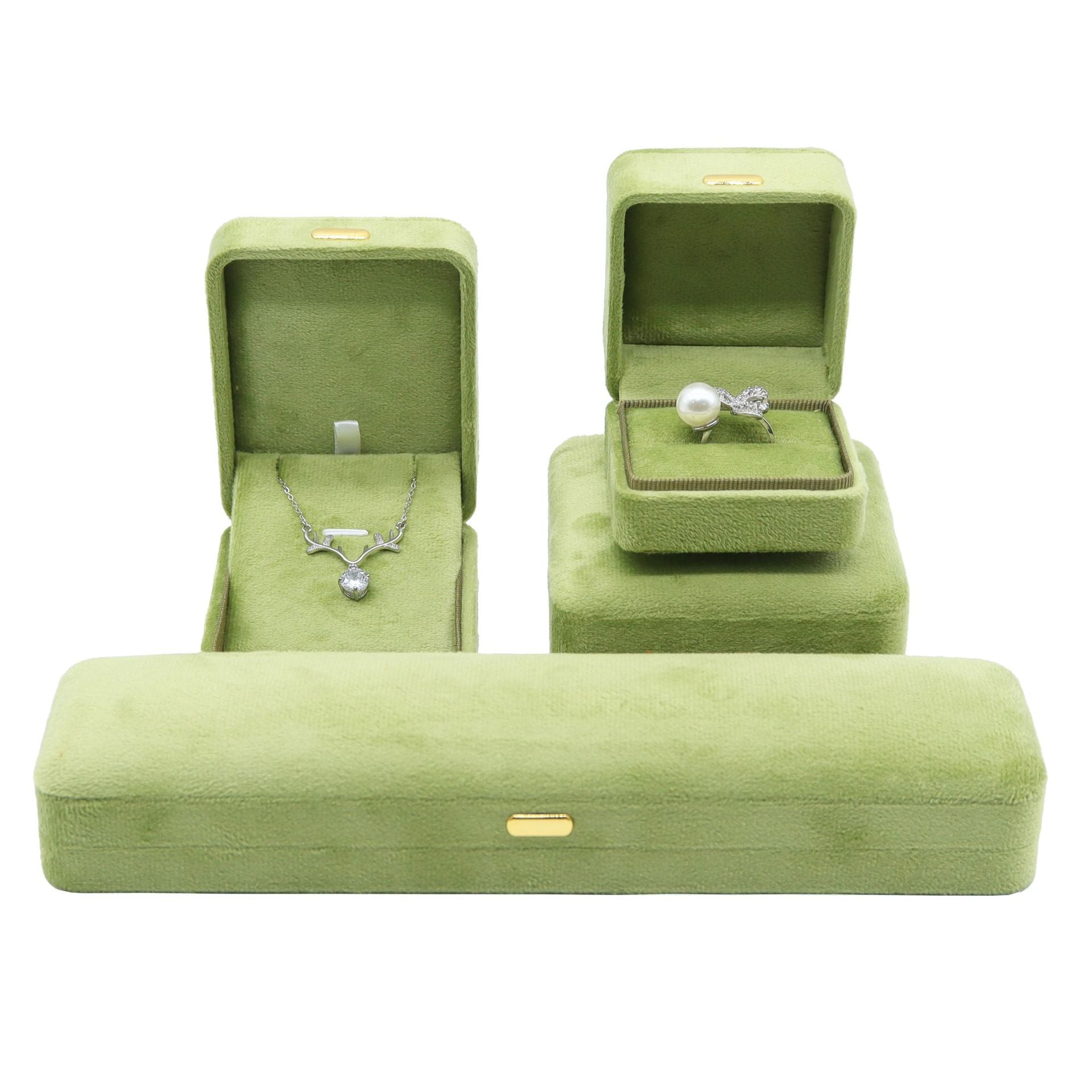High-end Velvet Jewelry Box for Elegant Necklace Storage