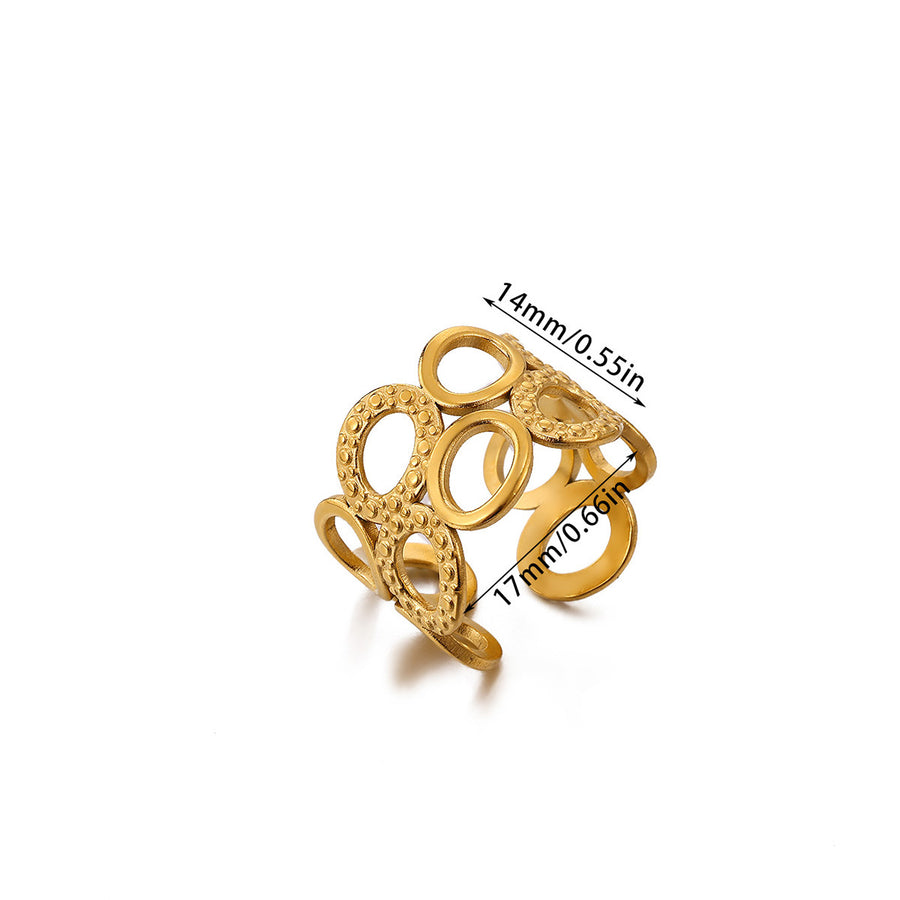 Creative Alien Big Wave Adjustable Ring for Women
