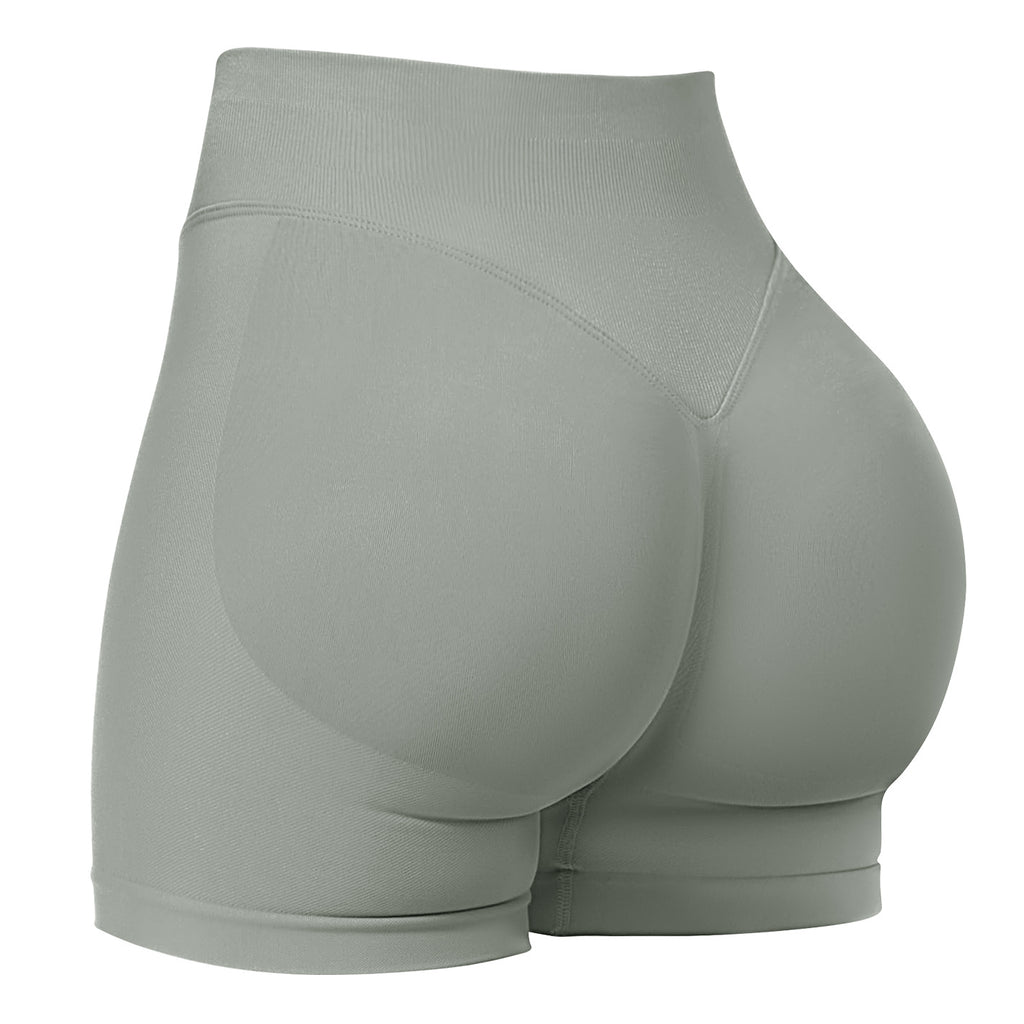 Women's High-Waist Yoga Shorts for Fitness & Running