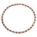 Unisex Red Copper Braided Necklace for Unique Style