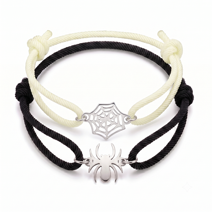 Halloween Gothic Bracelet Set for Women - Twisted Rope Design