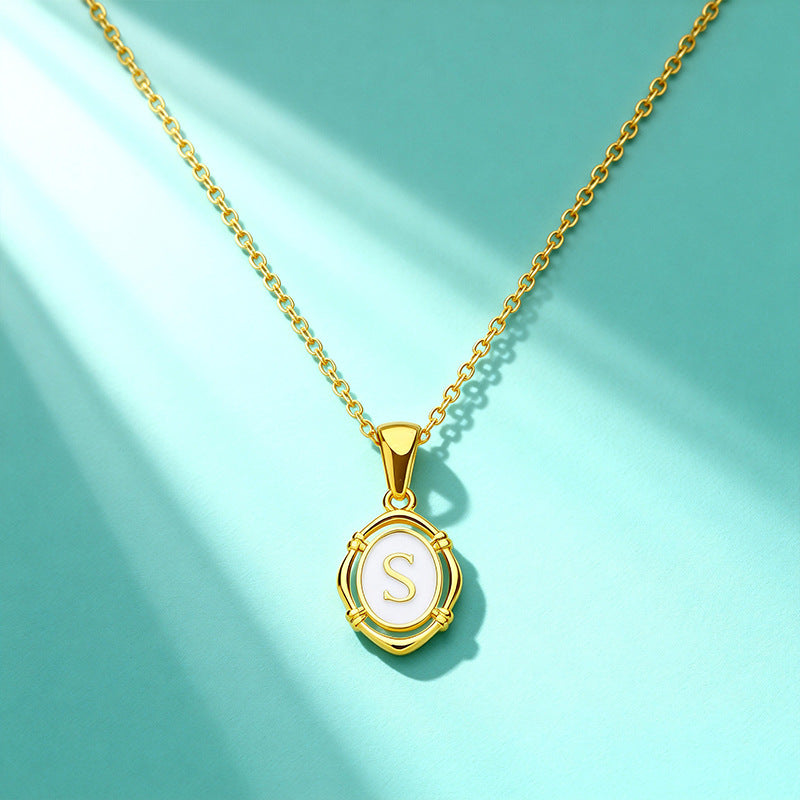 Affordable Luxury Gold 26-Letter Pendant Necklace for Women