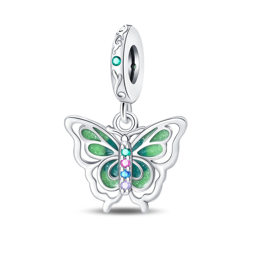 Delicate Butterfly Beaded Pendant Bracelet Accessories