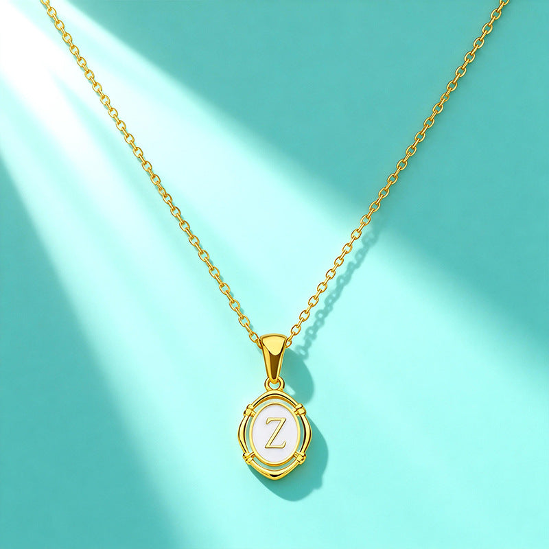 Affordable Luxury Gold 26-Letter Pendant Necklace for Women