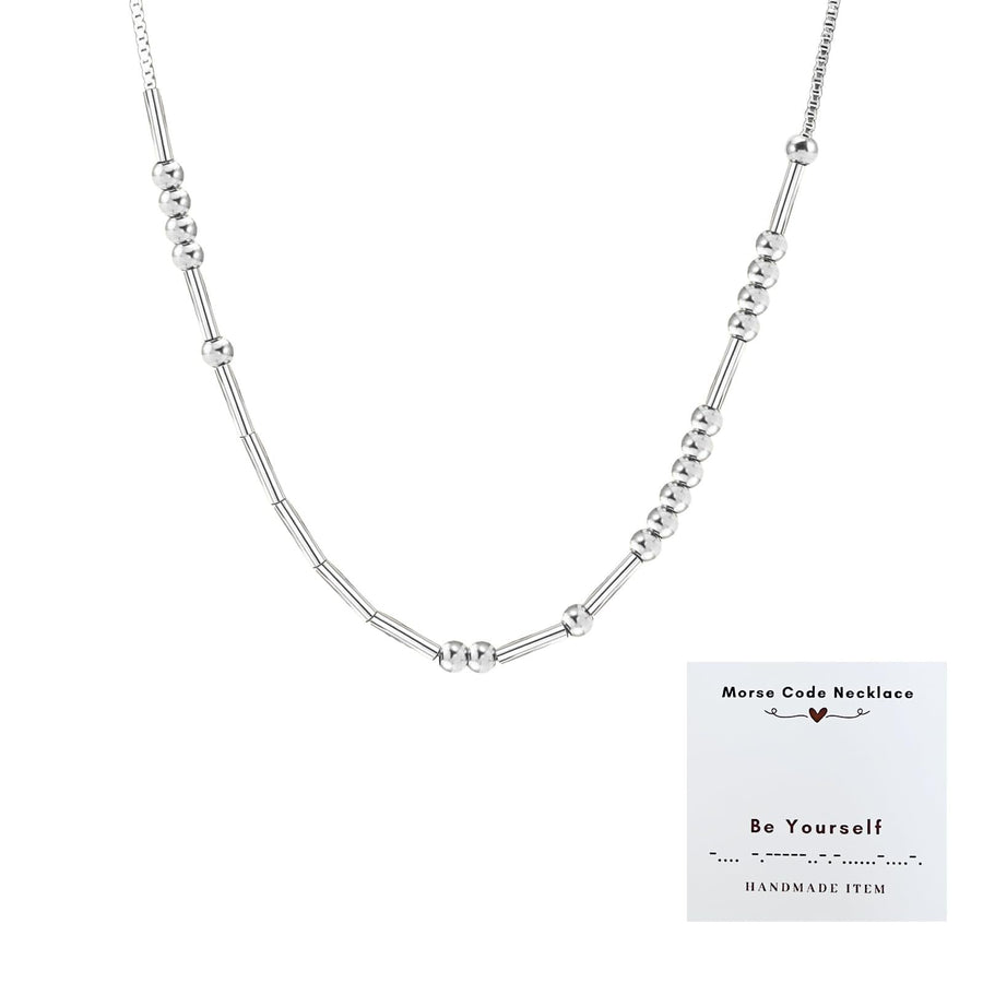 Exquisite Vintage Morse Code Necklace for Layered Looks