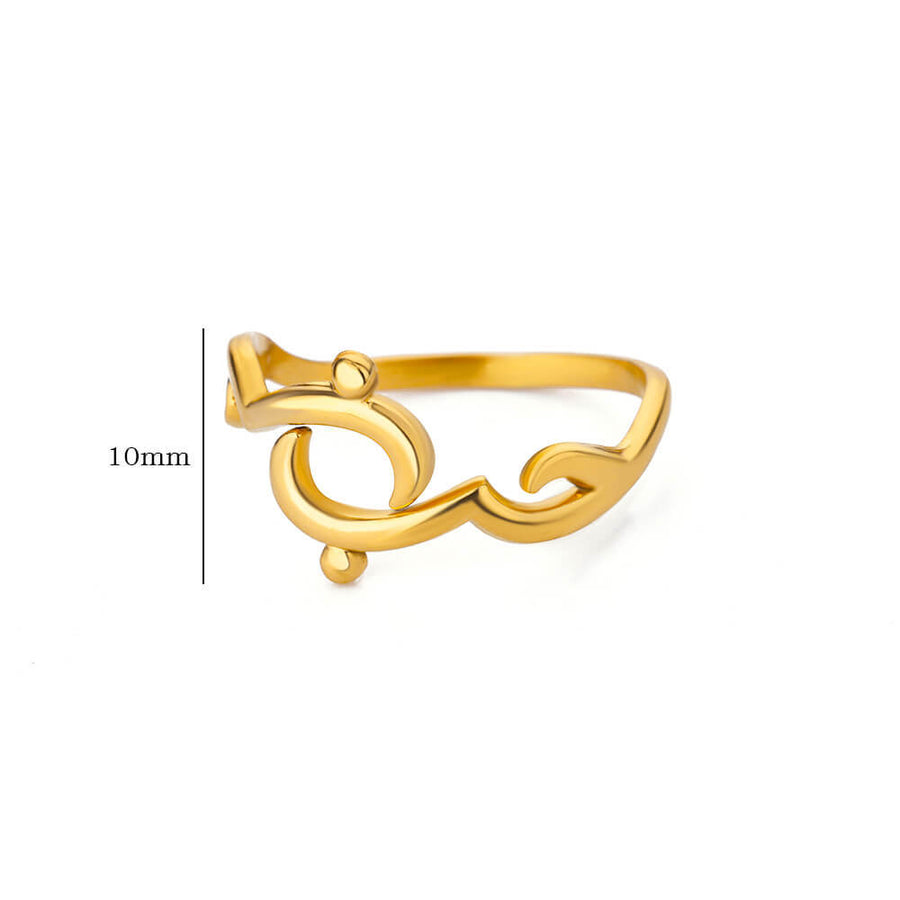 Creative Alien Big Wave Adjustable Ring for Women
