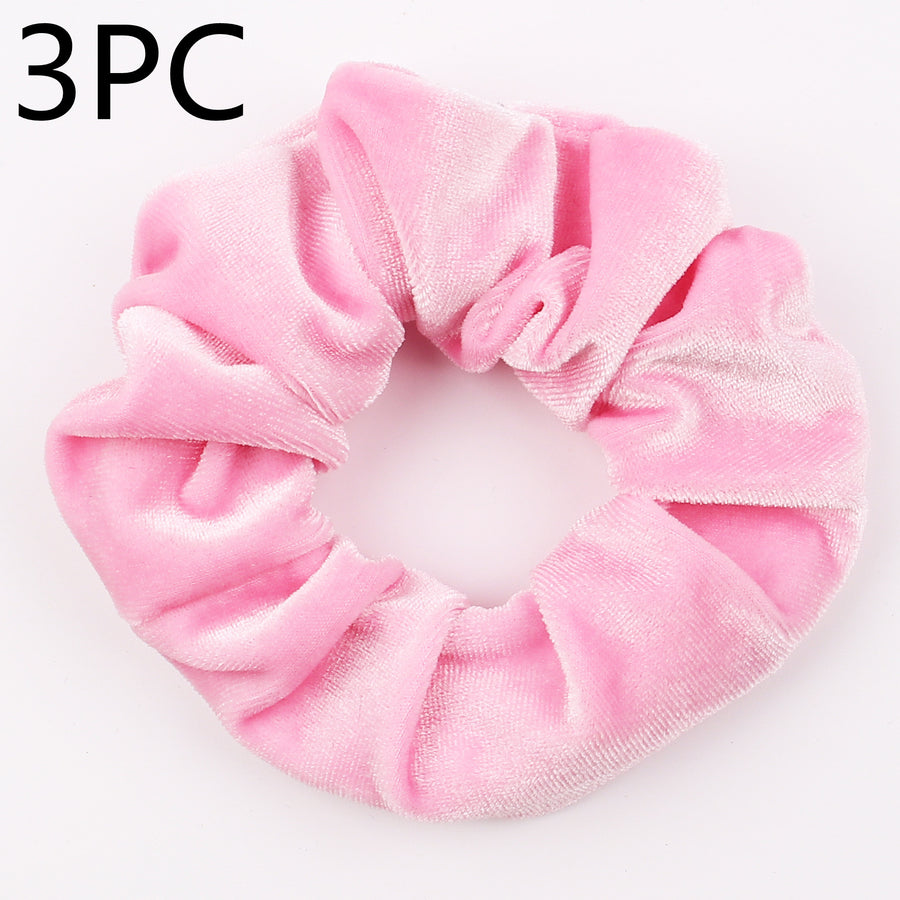 Fashion Velvet Tencel Pocket Wallet Hair Scrunchies