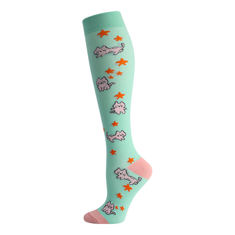 High Elasticity Compression Rope Running Calf Socks for Women