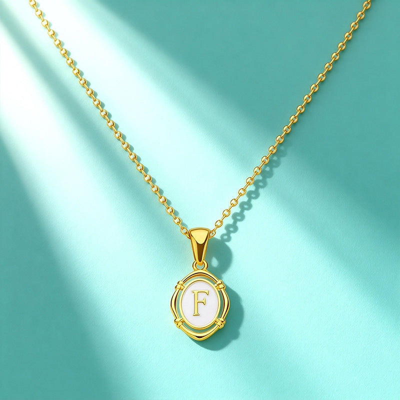 Affordable Luxury Gold 26-Letter Pendant Necklace for Women