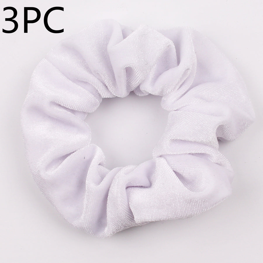 Fashion Velvet Tencel Pocket Wallet Hair Scrunchies