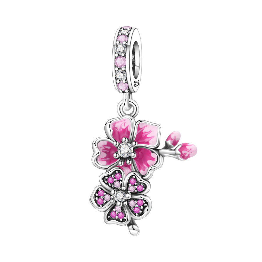 Lily Of The Valley Iris Pendant Necklace DIY Bracelet Charm