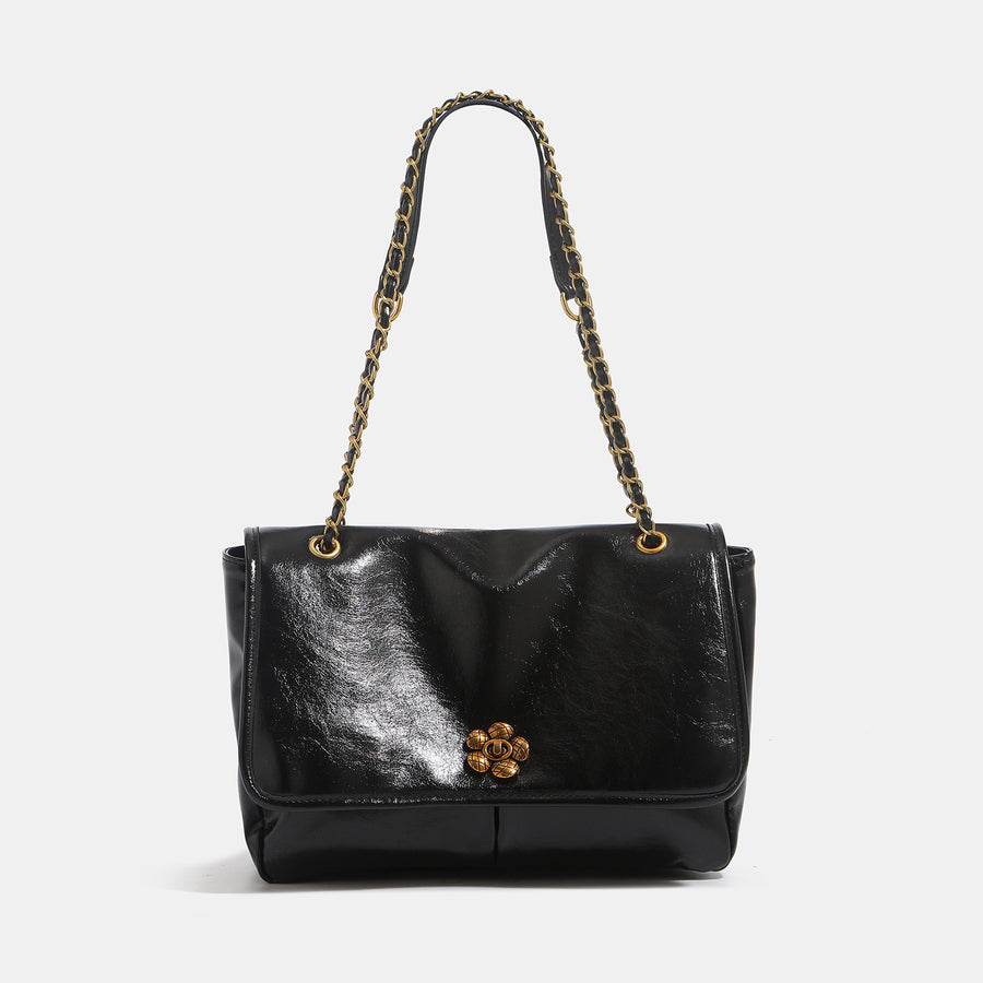 Large-Capacity Soft-Leather Chain Shoulder Crossbody Bag