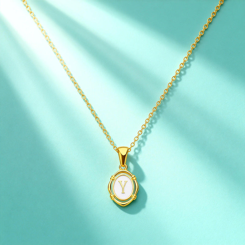 Affordable Luxury Gold 26-Letter Pendant Necklace for Women