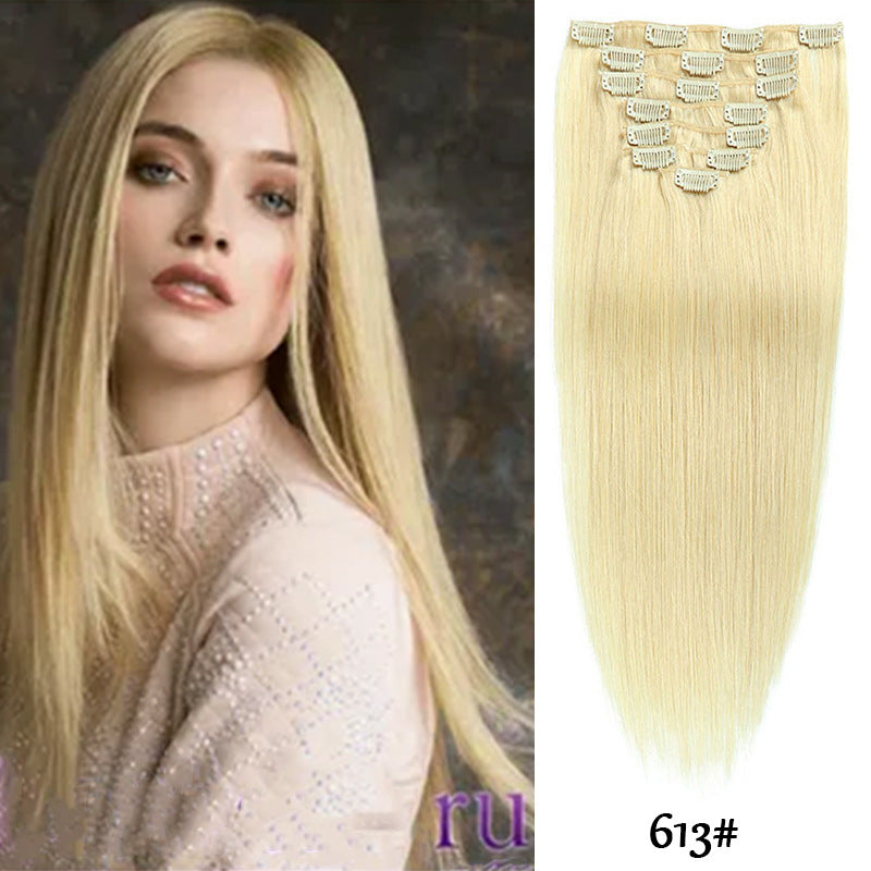 Clip-in Human Hair Extensions Two Piece Set - 14 Inches, 70g