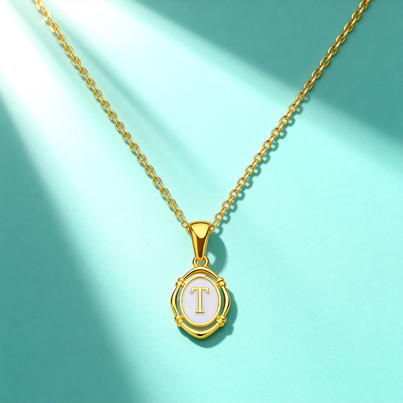 Affordable Luxury Gold 26-Letter Pendant Necklace for Women