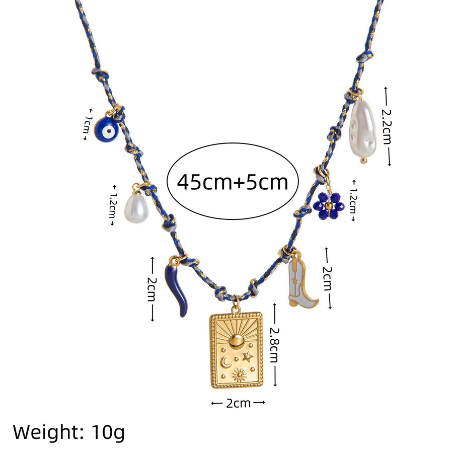 Fashionable Necklace with Vacuum Plating for Long-Lasting Color