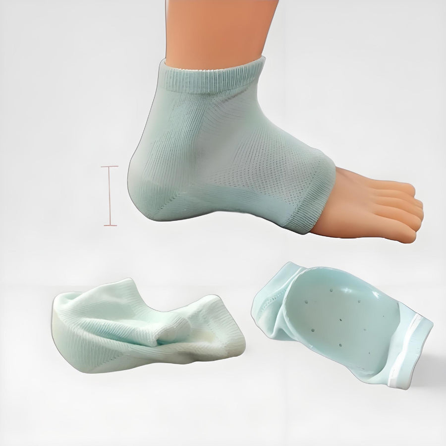 Height-Increasing Sports Socks with Half-Height Heel Pad
