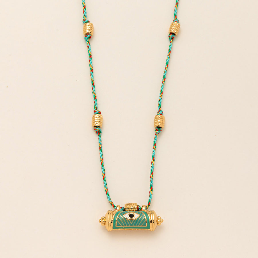 Evil Eye Kaleidoscope Chain Necklace for Unique Style