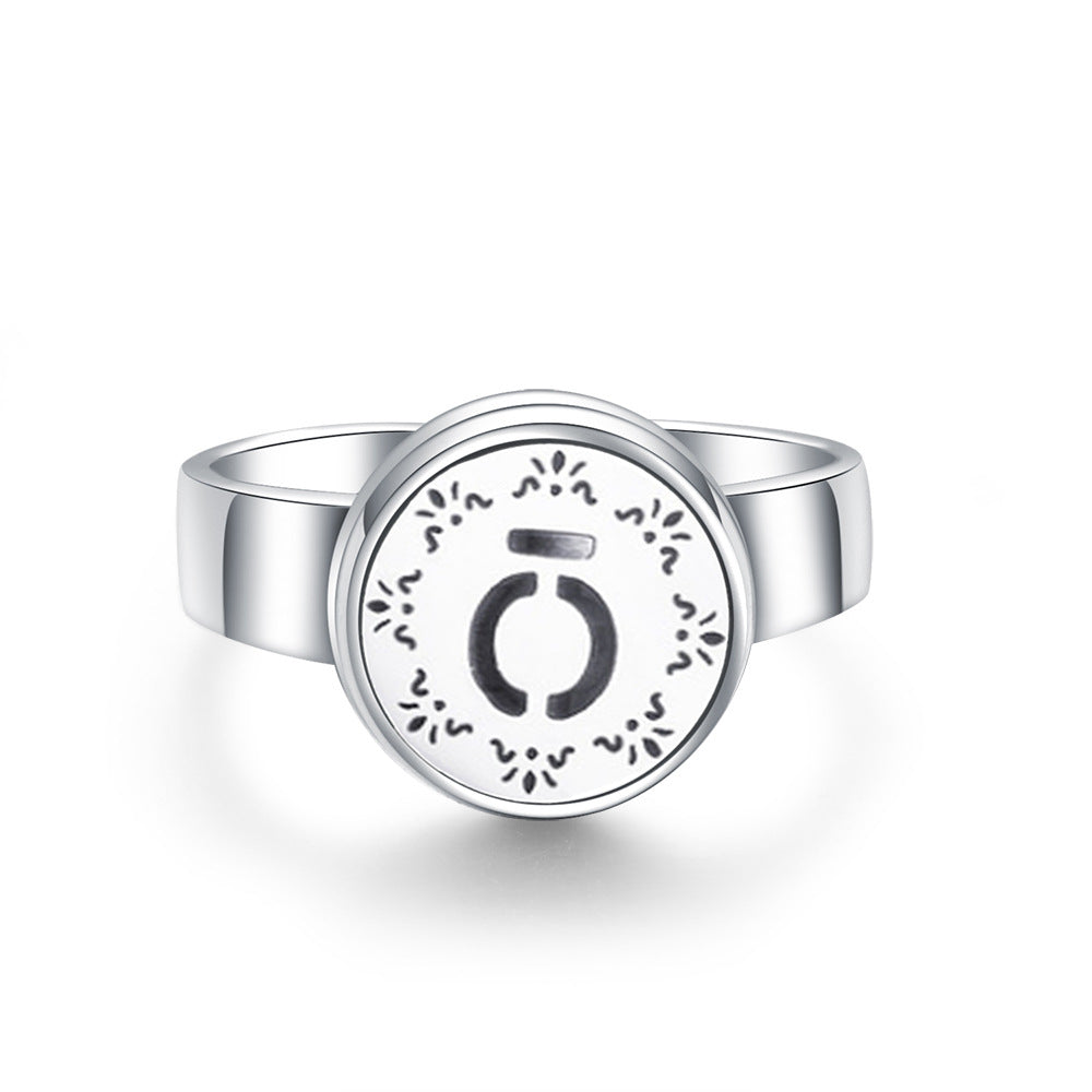 Stainless Steel Aromatherapy Locket Ring - Tree of Life Design
