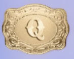 Stylish English Letter Belt Buckle Embossed Copper Necklace