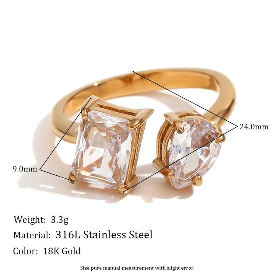 Water Drop Zircon Ring for Women - Stunning Statement Ring