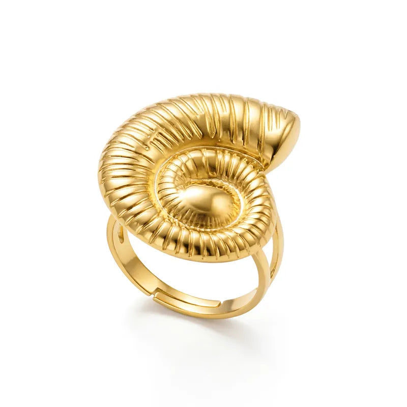 Conch Ring for Women in Marine Style - 316L Stainless Steel