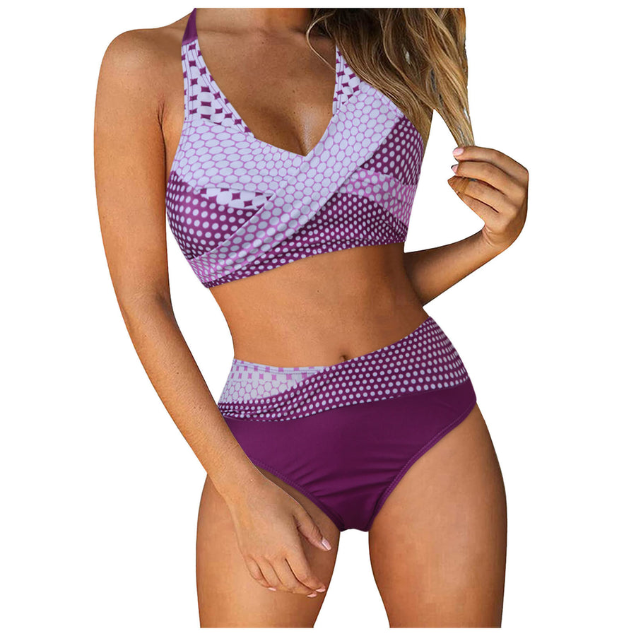 Women's Two Piece Swimsuit - Floral Print Bikini Set