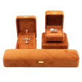 High-end Velvet Jewelry Box for Elegant Necklace Storage