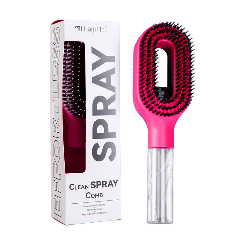 New Water Spraying Hair Comb - Anti-Frizz Detangling Brush