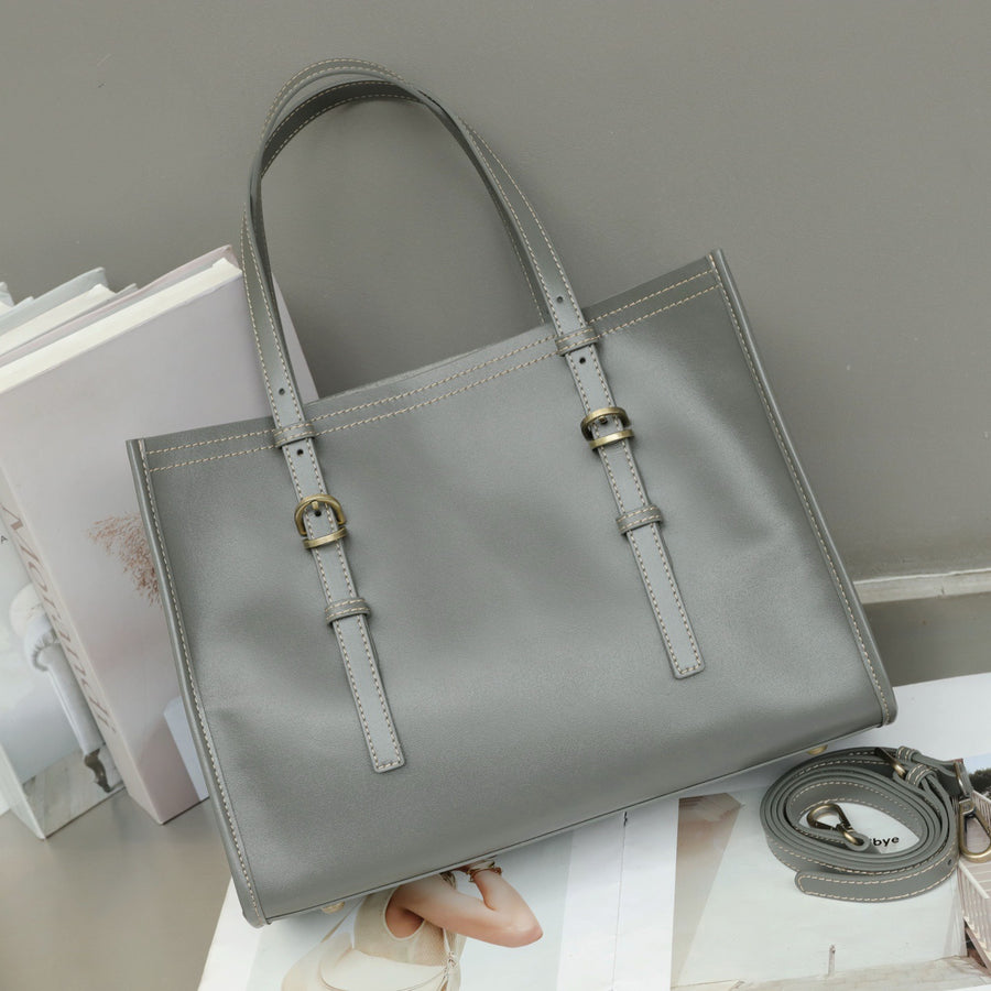 Genuine Leather Women's Handbag - Luxury Commuter Bag