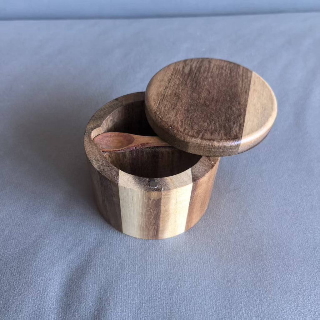 Cross-border Best-selling Acacia Wood Salt Shaker - Kitchen Storage