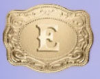 Stylish English Letter Belt Buckle Embossed Copper Necklace