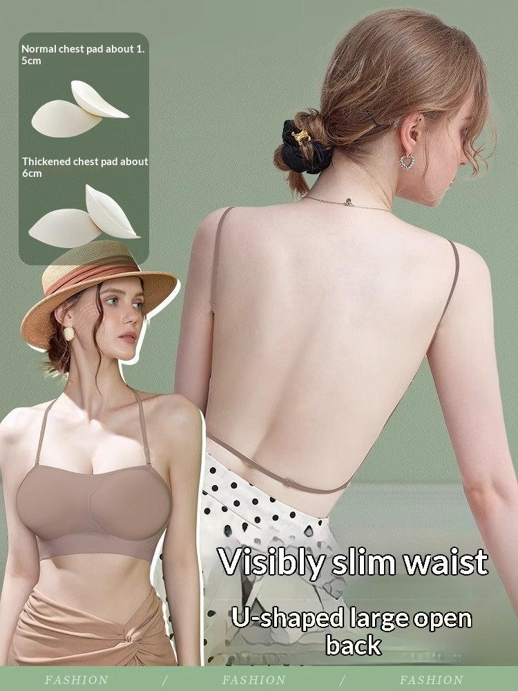 A Beautiful Back Bra for Liquid Foundation Application