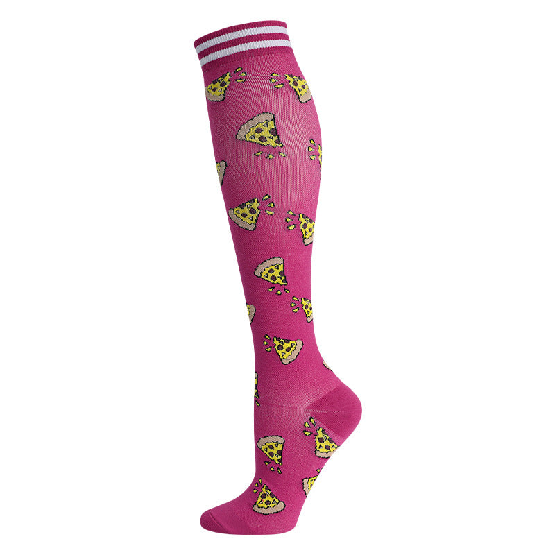 High Elasticity Compression Rope Running Calf Socks for Women