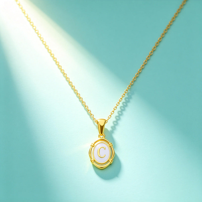 Affordable Luxury Gold 26-Letter Pendant Necklace for Women