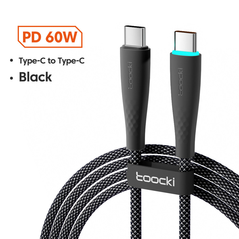 USB-C to USB-C Fast-Charging Cable with LED Lighting