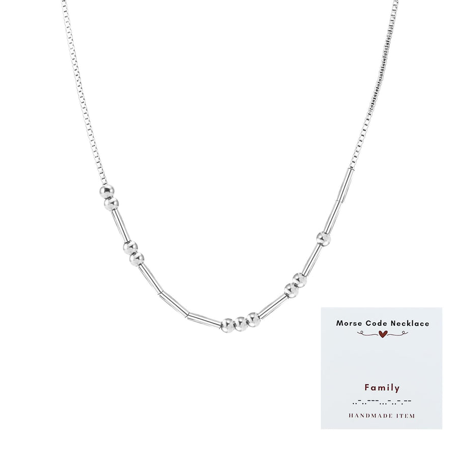 Exquisite Vintage Morse Code Necklace for Layered Looks