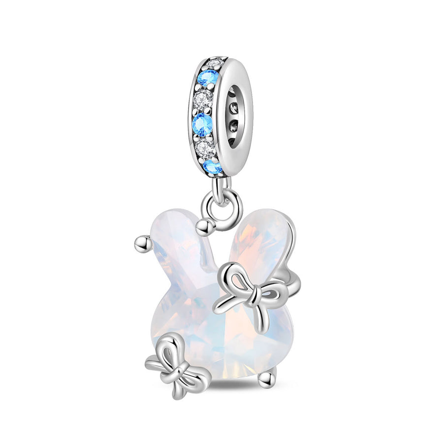Silver-Plated Cute Pet Animal Beaded Bracelet for Women