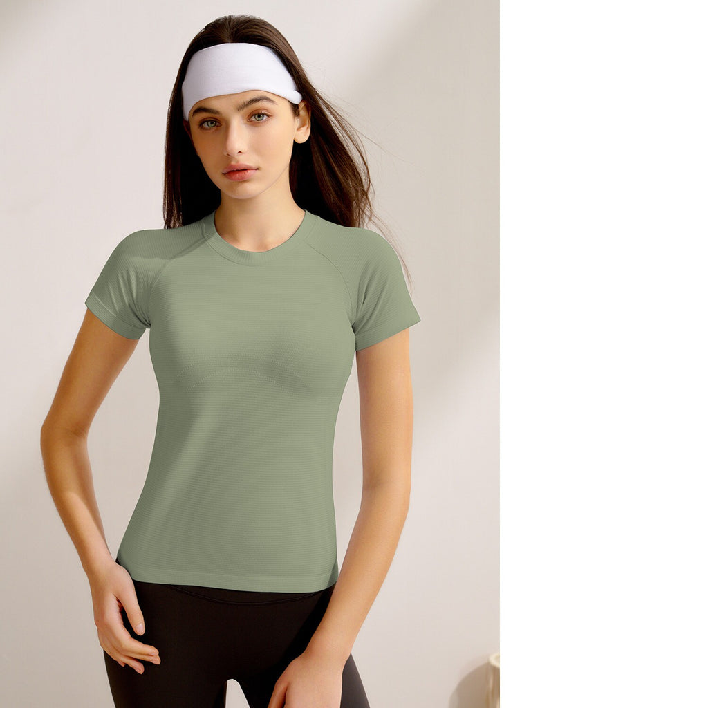 New Women's Short-Sleeve Yoga Top for Pilates Training