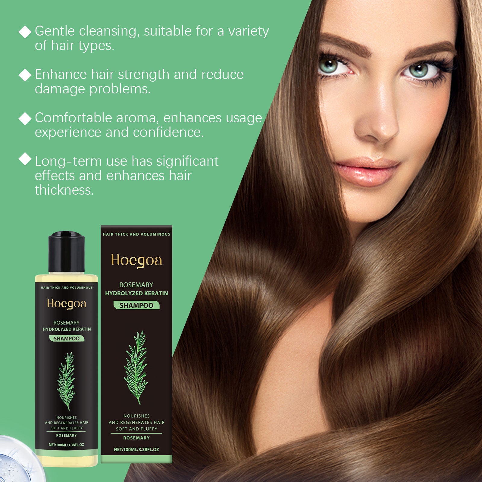 Rosemary Home-use Shampoo for Soft Smooth Hair