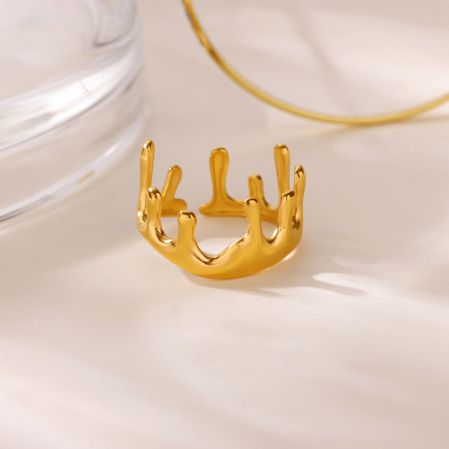 Creative Alien Big Wave Adjustable Ring for Women
