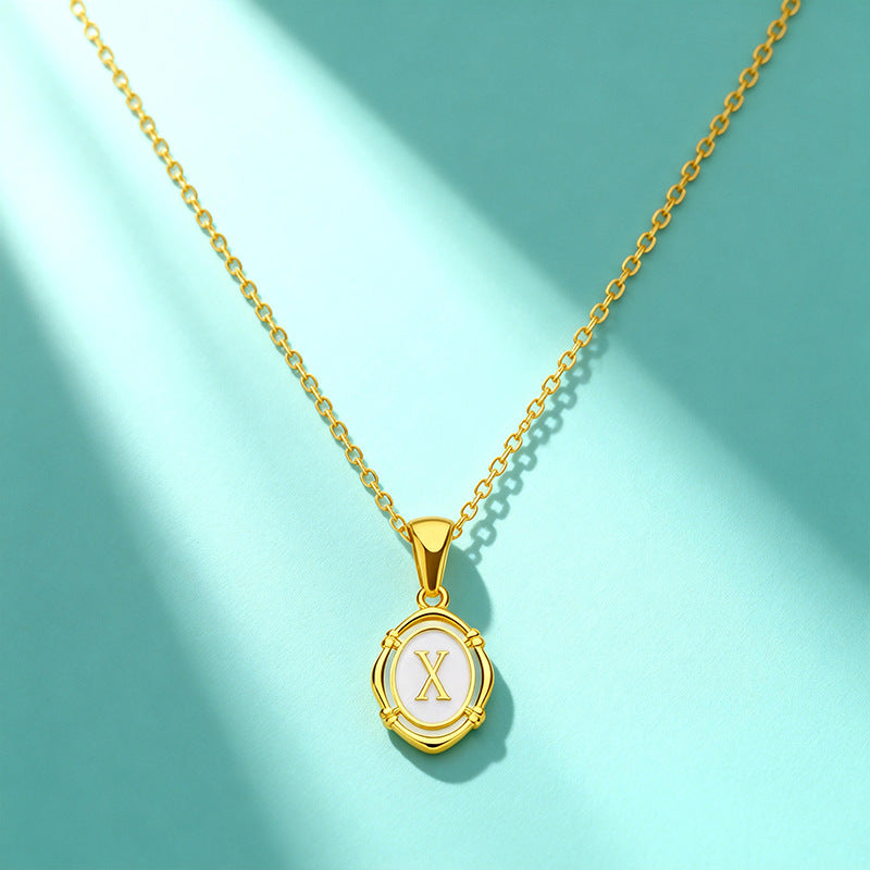 Affordable Luxury Gold 26-Letter Pendant Necklace for Women