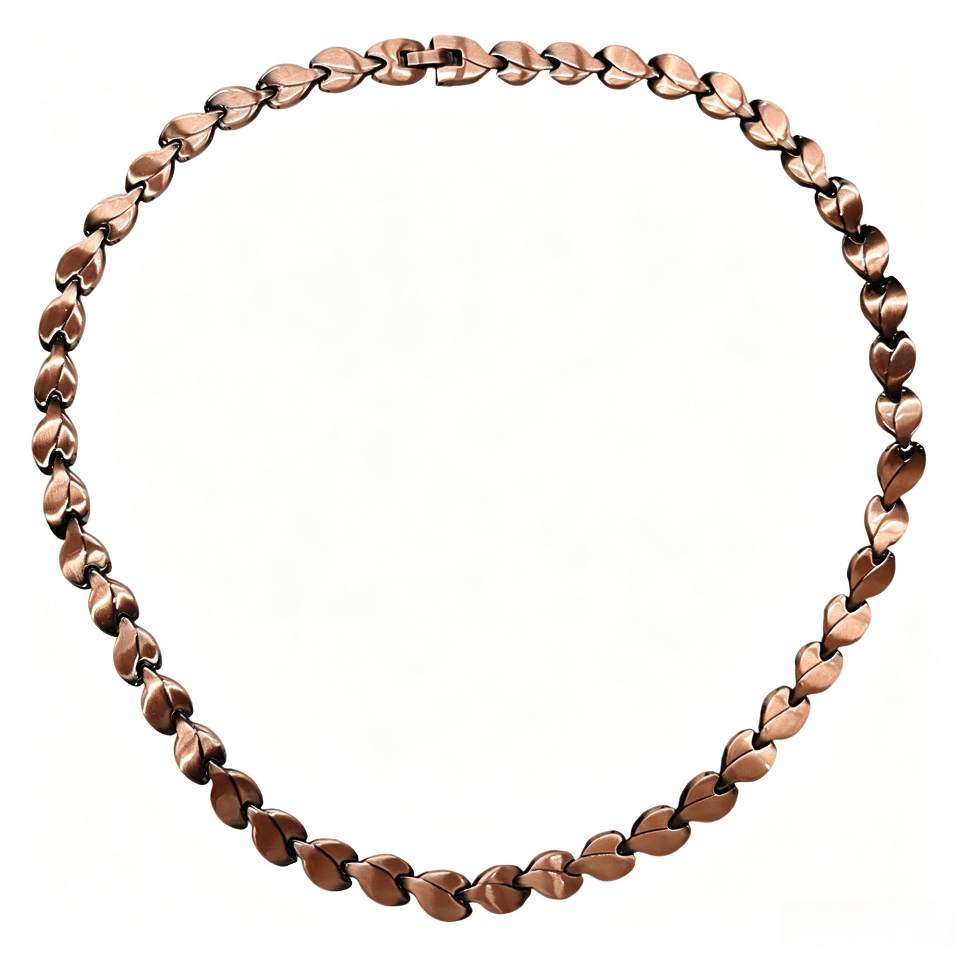 Unisex Red Copper Braided Necklace for Unique Style
