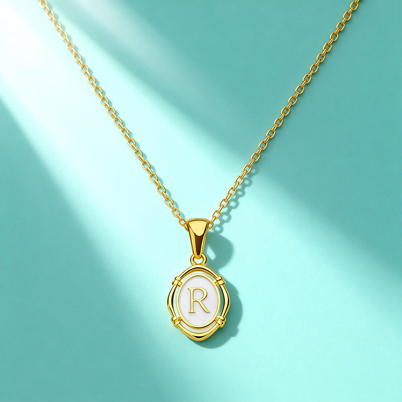 Affordable Luxury Gold 26-Letter Pendant Necklace for Women