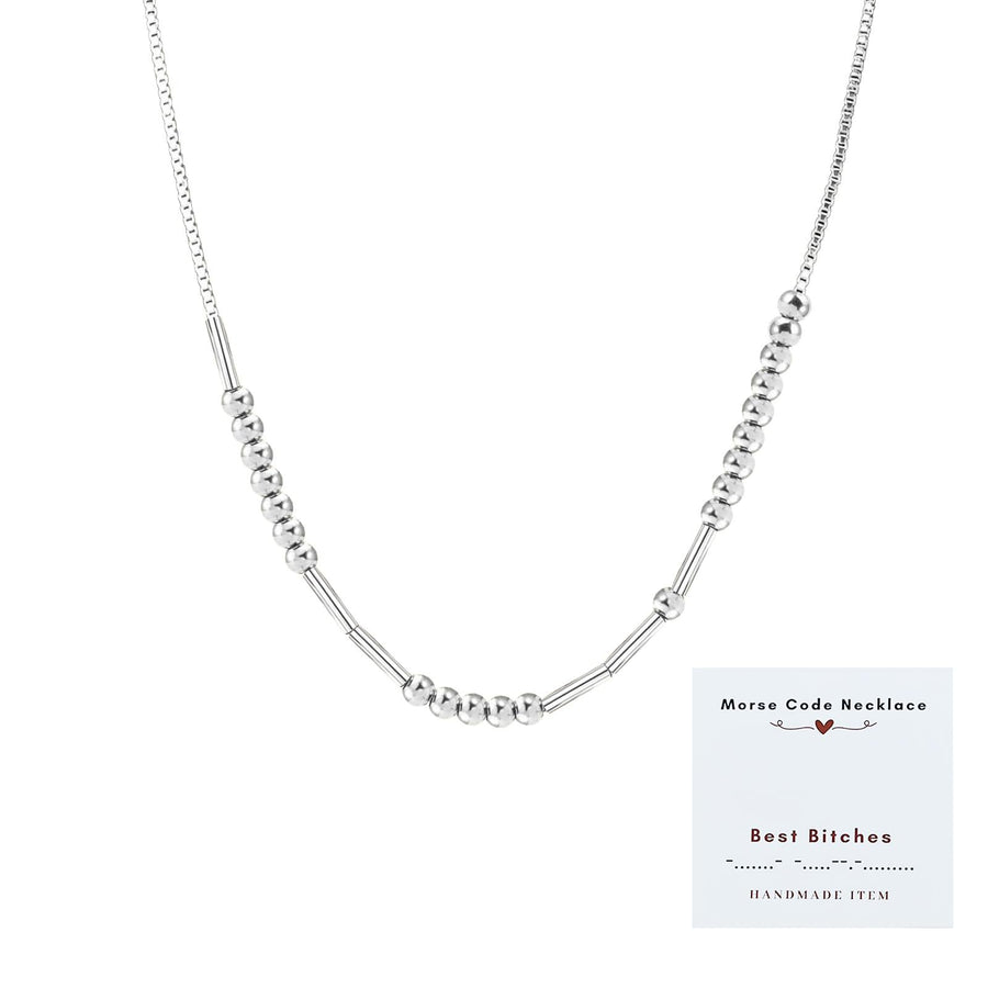 Exquisite Vintage Morse Code Necklace for Layered Looks